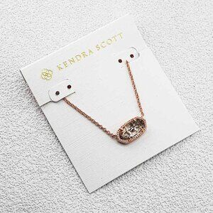 Kendra Scott Light Blue Glass Necklace